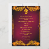 Upanayanam aka Hindoestaanse Heilige Draad Janeu C Kaart (Voorkant)