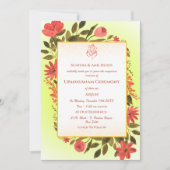 Upanayanam aka Hindoestaanse Heilige Draad Janeu C Kaart (Voorkant)