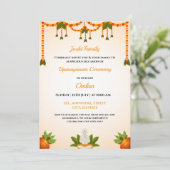 Upanayanam Ceremony Invitation Kaart, Thread Invit Kaart (Staand voorkant)