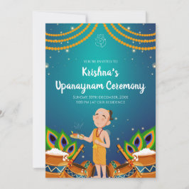 Upanayanam uitnodiging Draad Ceremonie uitnodiging