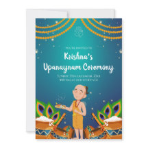Upanayanam uitnodiging Thread Ceremony uitnodiging