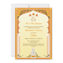 Upanayanm Invitation Kaart, Thread Ceremony Kaart