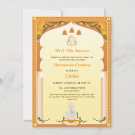 Upanayanm Invitation Kaart, Thread Ceremony Kaart