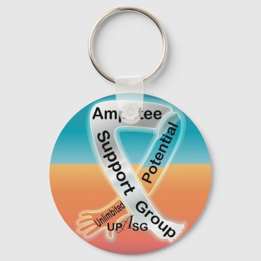 (UPASG)UnLIMBited Potential Amputee Support Group Sleutelhanger (Voorkant)
