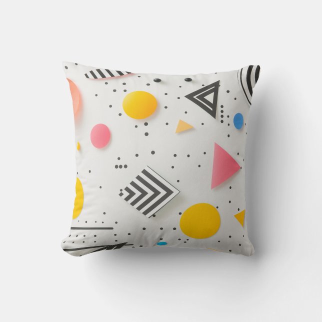 Upbeat achtergrond van vormen en strepen kussen (Voorkant)