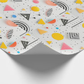 Upbeat background of shapes and stripes cadeaupapier (Hoek)