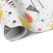 Upbeat background of shapes and stripes cadeaupapier (Rol Hoek)