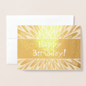 Upbeat, charismatische "Happy Birthday"-kaart Folie Kaarten (Voorkant met envelop)