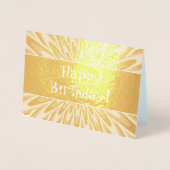 Upbeat, charismatische "Happy Birthday"-kaart Folie Kaarten (Voorkant)