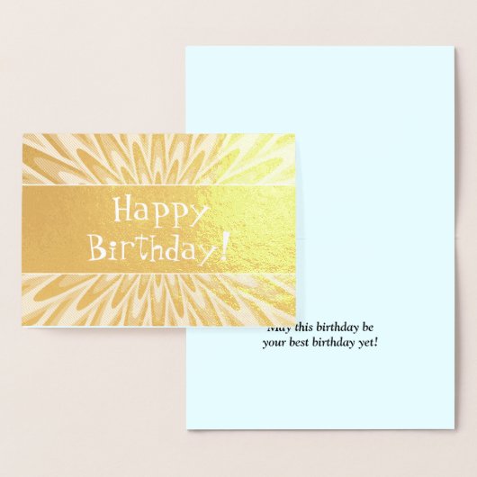 Upbeat, charismatische "Happy Birthday"-kaart Folie Kaarten (Display)