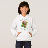 Upbeat Golden Retriever Nature Sweatshirt voor Mei (Voorkant volledig)