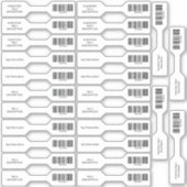 UPC Barcode Inventory Barbell Stickers (Voorkant)