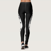 UPC-Leggings zwart met witte Logo Leggings (Achterkant)
