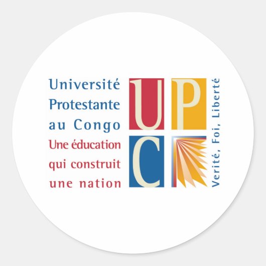 UPC Logo-Sticker Ronde Sticker (Voorkant)