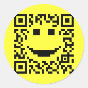 UPC QR-ontwerp scannen Ronde Sticker