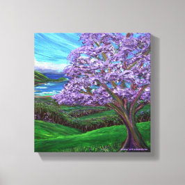 Upcountry Jacaranda Canvas Afdruk