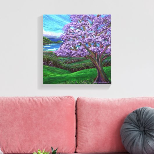 Upcountry Jacaranda Canvas Afdruk (Insitu (Woonkamer))
