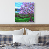 Upcountry Jacaranda Canvas Afdruk (Insitu (Slaapkamer))