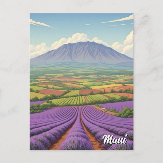 Upcountry Maui Hawaii Travel Briefkaart (Voorkant)