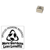 Upcycle Verpakking - Meer tuinen Minder Stortplaat Rubberstempel (Gestempeld)