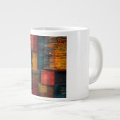 Upcycled Wool Sari Patchwork Sustainable Maximalis Grote Koffiekop (Voorkant rechts)