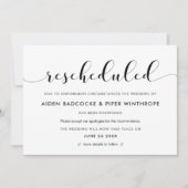 Update bruiloft datum chic kaart (Voorkant)