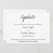 "Update" Casual uitgestelde aankondiging huwelijk (Voorkant / Achterkant)
