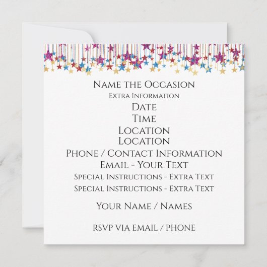 Update - DISCO Party - SRF Kaart (Achterkant)