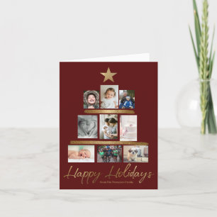 Update foto van Red Gold Prettige feestdagen Kaart