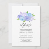 Update I van het huwelijk van Hydrangea Blue en Li Kaart (Voorkant)