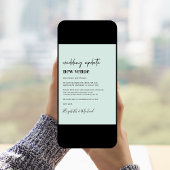 Update Nieuwe Locatie Mint Bruiloft Aankondiging