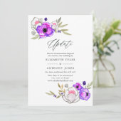 Update over lente bruiloft kaart (Staand voorkant)