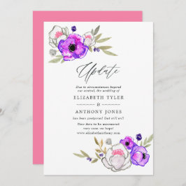 Update over lente bruiloft kaart