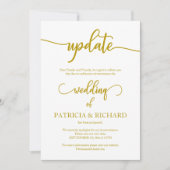 Update uitgesteld huwelijksaankondiging Gold Scrip Kaart (Voorkant)