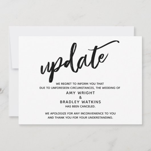 Update voor handschriftenannulering aankondiging h (Voorkant)