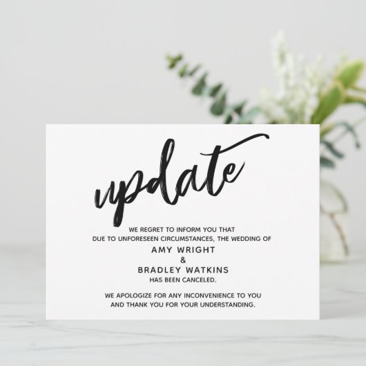 Update voor handschriftenannulering aankondiging h (Staand voorkant)