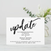 Update voor handschriftenuitgestelde aankondiging  (Staand voorkant)