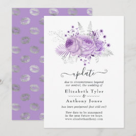 Update voor lavender en Silver Floral Wedding Upda Kaart