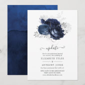 Update voor marineverbindingen en faux Glitter Sil Kaart (Voorkant / Achterkant)