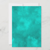 Update voor racistische Violet en Turquoise Floral Kaart (Achterkant)