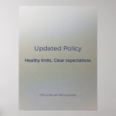 UPDATED POLICY POSTER (Voorkant)