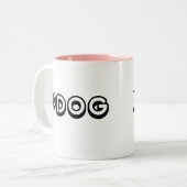 Updog Tweekleurige Koffiemok (Voorkant links)
