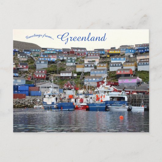 Upernavik Groenland Briefkaart (Voorkant)