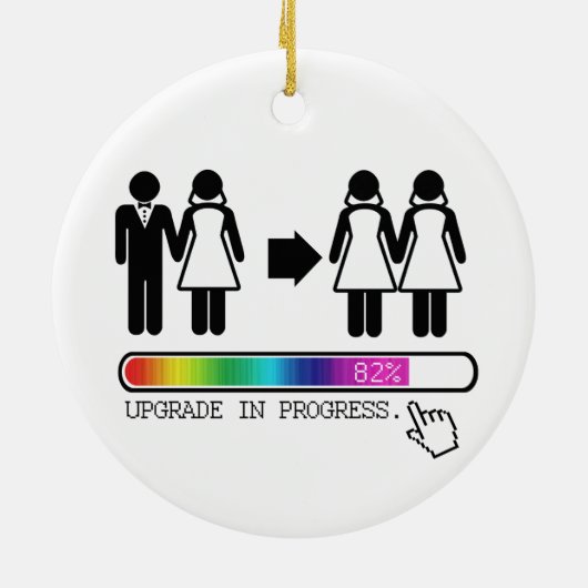 UPGRADE NAAR LESBIAN KERAMISCH ORNAMENT (Achterkant)