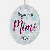 Upgrade naar Mimi gepersonaliseerd kerstversiering Keramisch Ornament (Rechts)