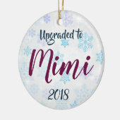 Upgrade naar Mimi gepersonaliseerd kerstversiering Keramisch Ornament (Links)