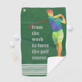 Upgrade uw beste Golfgame met aanpasbare handdoeke Golfhanddoek (Insitu)