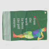 Upgrade uw beste Golfgame met aanpasbare handdoeke Golfhanddoek (Horizontaal)