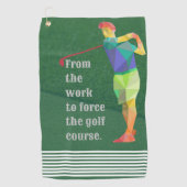 Upgrade uw beste Golfgame met aanpasbare handdoeke Golfhanddoek (Voorkant)