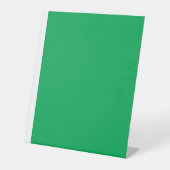 Upgrade uw webontwerp met een groene achtergrond reclamebord met voetstuk (Voorkant)